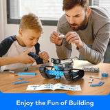 Terra 3-in-1 Robot Building Kit, Metal Building Toys App Remote Control Robot Toys, Educational Advanced STEM Projects Support Scratch & Arduino C Programming Robot for Kids Ages 10+