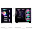 MLOONG Gaming PC Desktop, AMD Ryzen 7 8700F, GeForce RTX 5060Ti 8GB, 32GB DDR5 RAM, 1TB NVME SSD, 650W PSU, Windows 11 Home 64-bit, WIFI, Black