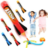 Terra Jump Rocket Launcher for Kids with 5 Foam Rockets, Summer Outdoor Beach Toys Games Activities, Easter Basket Stuffers Birthday Gifts Toys for Boys Girls Toddlers Ages 3 4 5 6 7 8+ Years Old