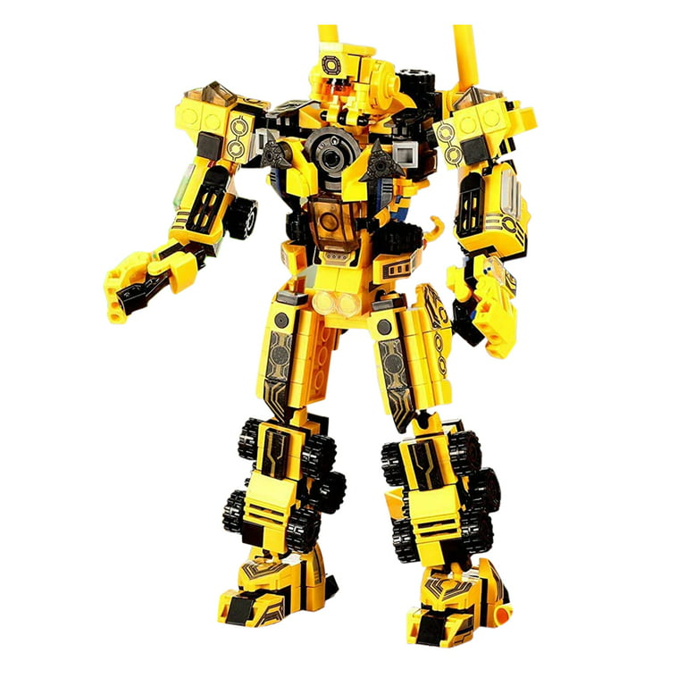 Sophron Yellow 573 Blocks Robot Vehicles Building Toys for Boys Girls Kids Age 6 7 8 9 10 11 12 Year Old
