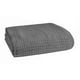 BELIZZI HOME 100% Cotton Bed Blanket, Breathable Bed Blanket Twin Size, Cotton Thermal Blankets Twin, Perfect for Layering Any Bed for All Season, Charcoal Grey