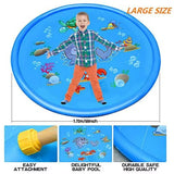 Sprinkler Splash Mat 68", Kids Pool, Outdoor Lawn Water Toys, Splash Pad, Wading Swimming Pool, Inflatable Splash Sprinkler Pad