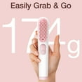 Cordless Hair Straightener Brush, OEIKPFN Portable Ionic Hot Straightening Comb for Travel, Pink