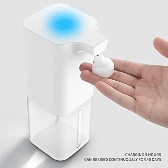 EvoFine Automatic Foaming Soap Dispenser – 400ml Touchless Hand Soap Pump, USB Rechargeable & Waterproof