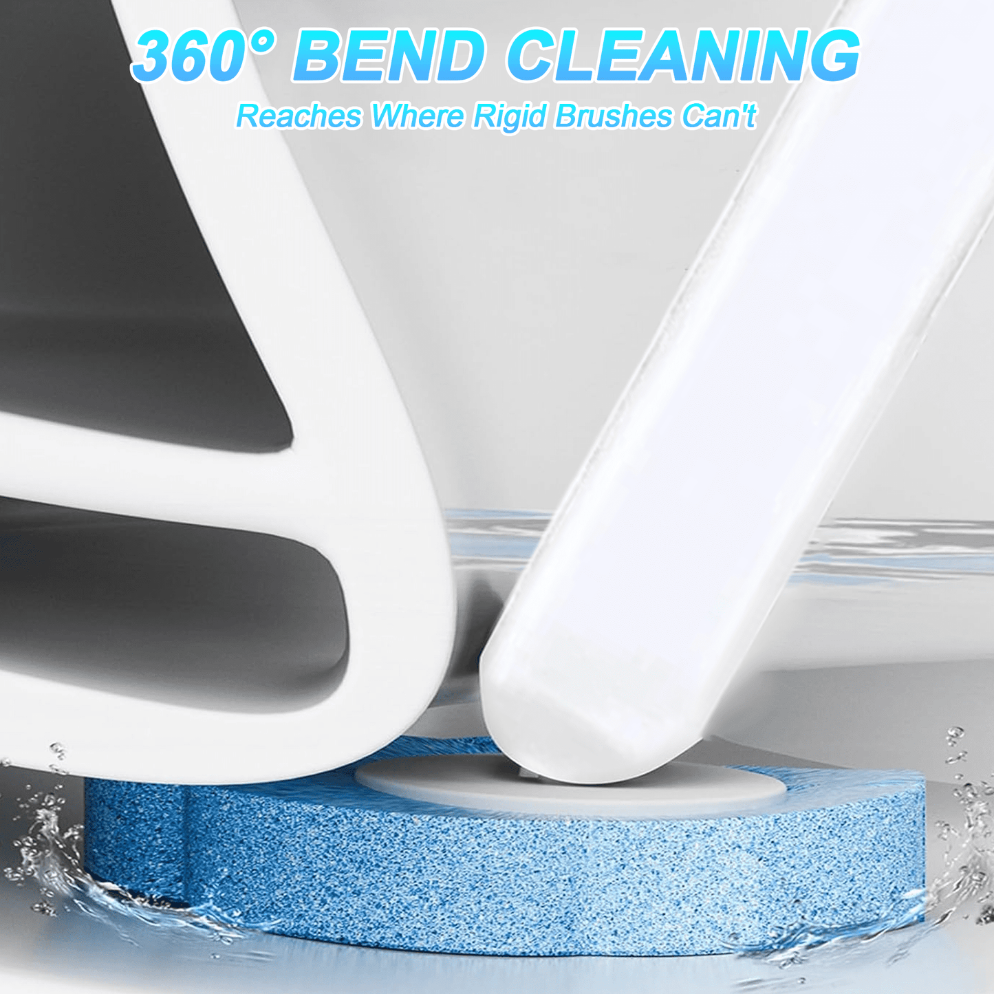 Disposable Toilet Bowl Brush and Holder Cleaning System with Cleanser-Infused Heads (40 Refills)