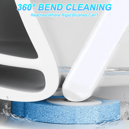 Disposable Toilet Bowl Brush and Holder Cleaning System with Cleanser-Infused Heads (40 Refills)