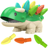 Acantha Adrobale Dinosaur Toy For Kids And Baby Age 6+ Months With 12 Spike Quills for Matching Colors, Sorting Skills - Kids Stunning Christmas Gift