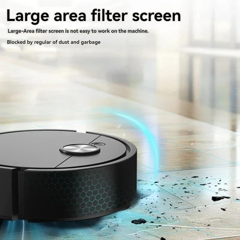 EvoFine 2026 Smart Sweeping Robot – 5-in-1 Automatic Vacuum & Mop, USB Rechargeable Floor Cleaner