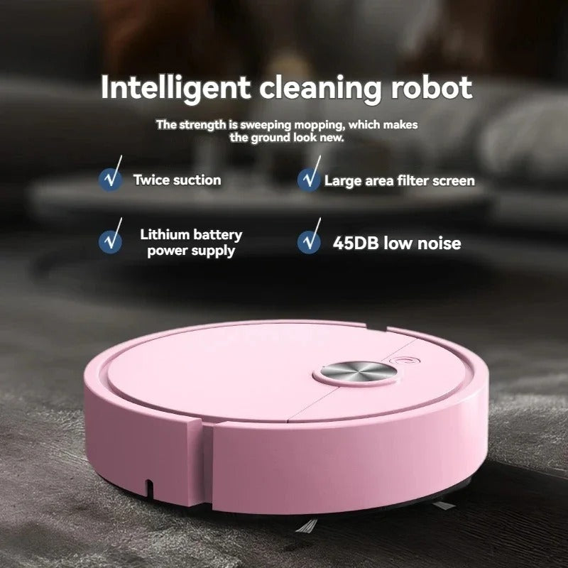 EvoFine 2026 Smart Sweeping Robot – 5-in-1 Automatic Vacuum & Mop, USB Rechargeable Floor Cleaner
