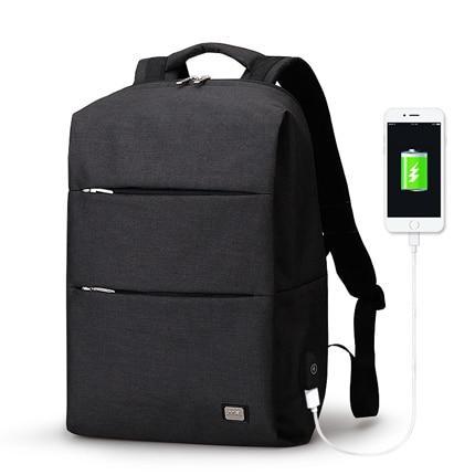 15.6 inches Laptop Backpack Large Capacity Casual Style Bag Evofine Black 