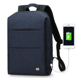 15.6 inches Laptop Backpack Large Capacity Casual Style Bag Evofine Blue 