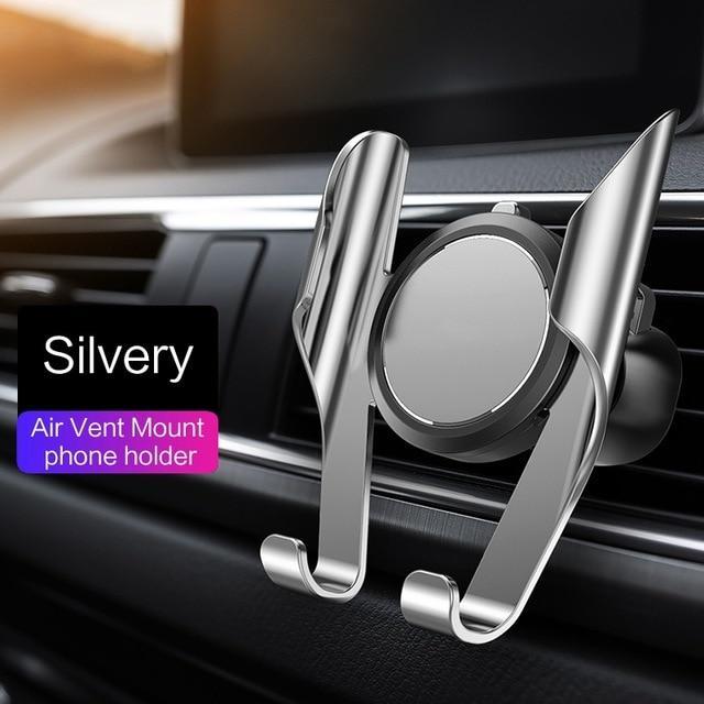 360 Rotation Car Phone Holder Evofine Silver 