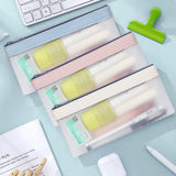3 Pcs Pencil Case Set, Clear Pencil Pouches, TPU Zipper Pen Case Bag Pencil Storage Pouch, Makeup Bag for Women