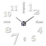 3D Big Wall Clock Evofine White 47inch 