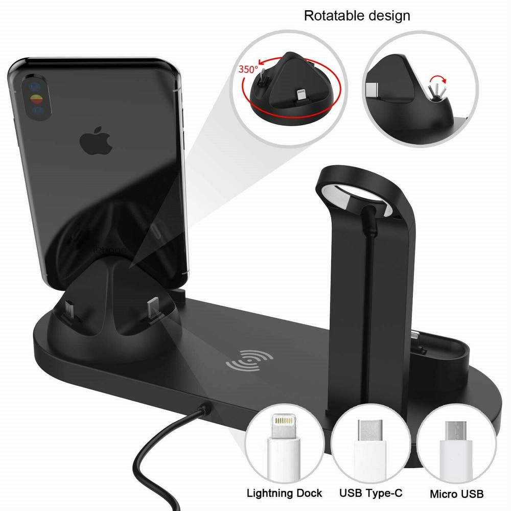 4 in 1 Wireless Charger Station For Smartphone Wireless Charger EvoFine 