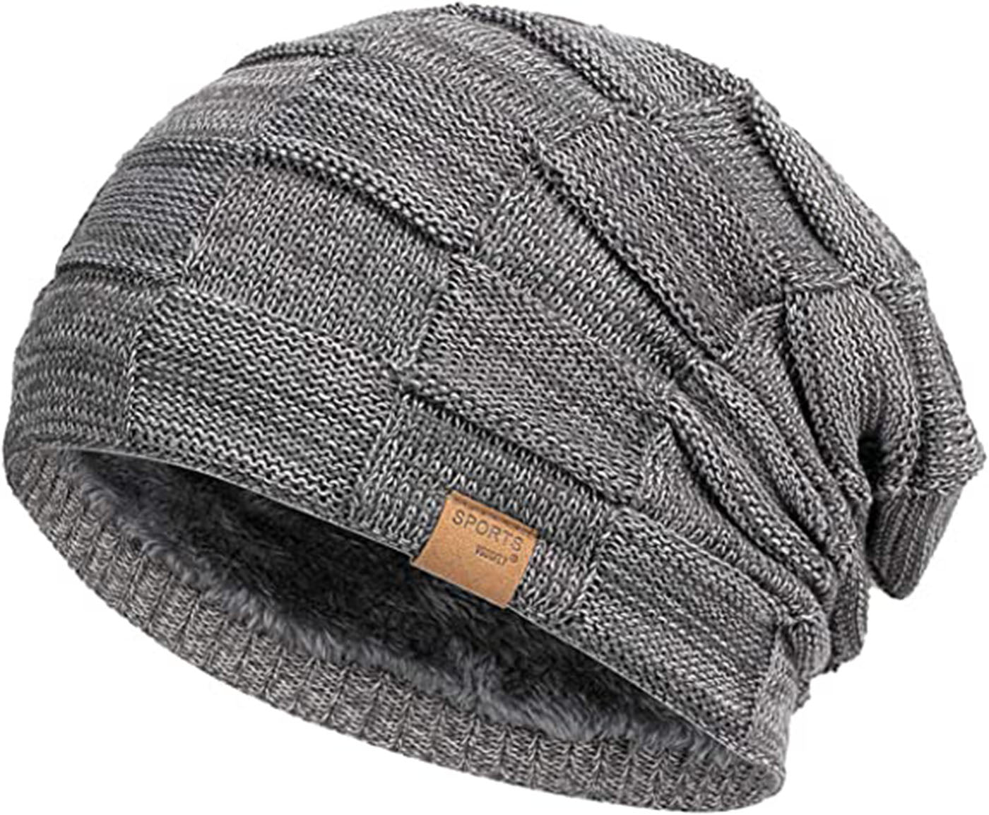 Beanie for Men Winter Hats for Guys Cool Beanies Mens Lined Knit Warm Thick Skully Stocking Binie Hat