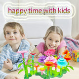Flower Garden Building Toys for Girls - STEM Toy Gardening Pretend Gift for Kids Toys for 3 4 5 6 7 Year Old Girls and Boys