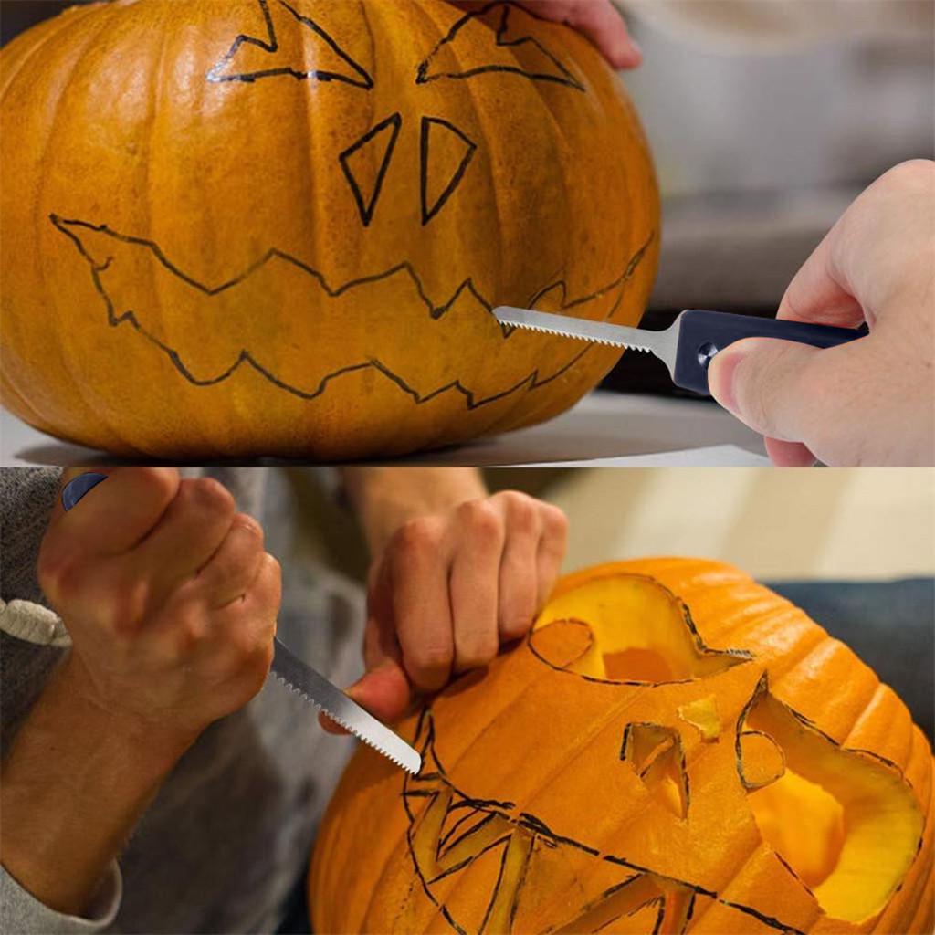 Halloween Pumpkin Carving Kit, Professional Pumpkin Carving Set Heavy Duty Stainless Steel Jack-O-Lanterns Pumpkin Carving Knife - 11 pack