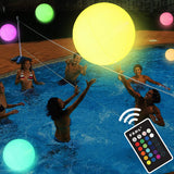 Floating Inflatable Beach Ball Inflatable Glowing Ball RGB Color Changing LED Swimming Pool Light