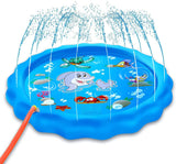 EvoFine 68" Inflatable Outdoor Water 3-in-1 Splash Pad Sprinkler for Kids,Summer Family Activity for Kids Ages 4-8