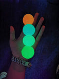 Sticky Balls That Stick to The Ceiling - 4Pcs Stress Balls Fidget Toys Glow in The Dark