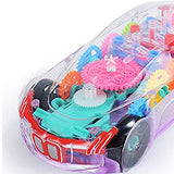 Transparent Racing Car Toy with Music and Lights