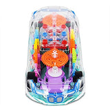 Transparent Racing Car Toy with Music and Lights