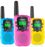 Walkie Talkies for Kids 3 Pack 3 Miles, 2 Way Radio Toys for Kids with Backlit LCD Flashlight