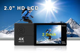 Action Camera, 4K Ultra HD WiFi Waterproof Action Camera action Camera EvoFine 