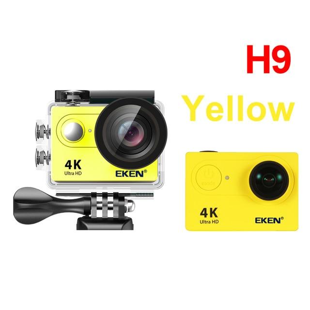 Action Camera, 4K Ultra HD WiFi Waterproof Action Camera action Camera EvoFine H9 yellow Standard 
