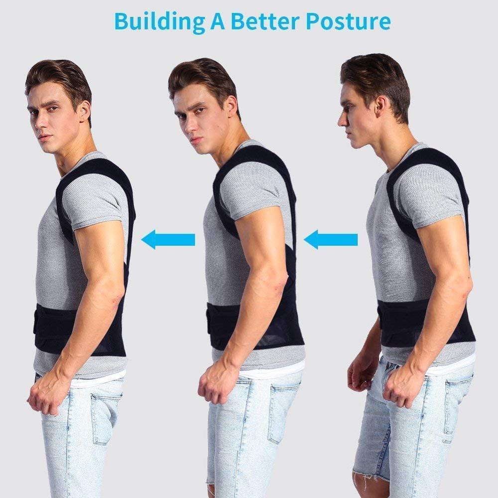 Adjustable Posture Corrector for Men and Women, Spine and Back Support Posture Corrector EvoFine 