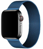 Apple watch bands 40mm, Stainless steel Milanese loop straps For Apple watch watch bands EvoFine Blue 38mm or 40mm 