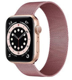 Apple watch bands 40mm, Stainless steel Milanese loop straps For Apple watch watch bands EvoFine Pink gold 38mm or 40mm 