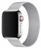 Apple watch bands 40mm, Stainless steel Milanese loop straps For Apple watch watch bands EvoFine Silver 42mm or 44mm 
