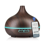 Aroma Essential Oil Diffuser 550ml Ultrasonic Cool Mist Air Humidifier with 4 Timer Setting Humidifier EvoFine dark wood 