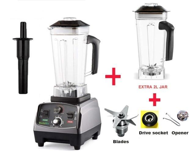Automatic Timer Blender, Multi-Function Juicer for Making Healthy Juices or Smoothies Juicer EvoFine Extra Jar and 3Parts EU Plug 