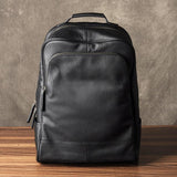 Black Genuine Leather Backpack Backpack EvoFine 