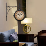 Bracket Mounted Outdoor Indoor Wall Clock For Home Garden Wall Clock EvoFine 
