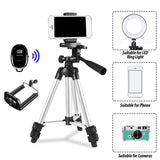 Camera Tripod with Carry Bag, Lightweight Travel Aluminum Professional Tripod Stand
