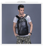Casual leather laptop backpack EvoFine 