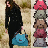 Casual Women's Canvas Leather Shoulder Handbag Evofine 