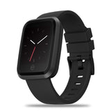 Crystal Smart Fitness Waterproof Smartwatch For Android IOS EvoFine Black 