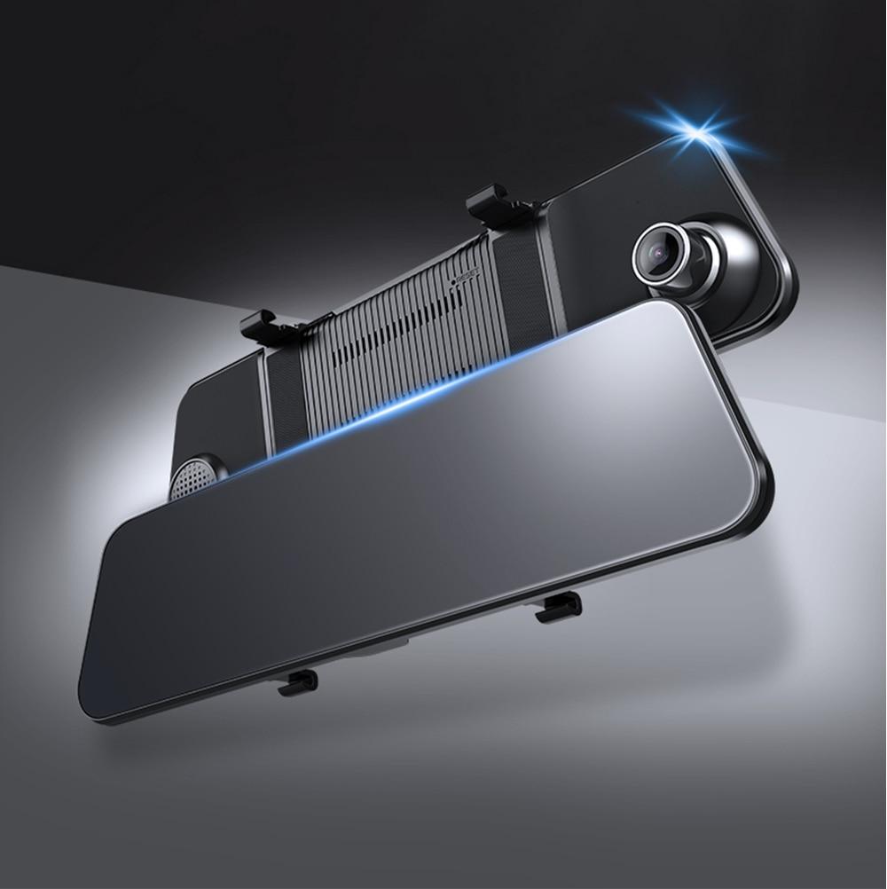 Dual Dash Cam Full Screen RearView Dashboard Camera with Full Touch Screen dash cam EvoFine 