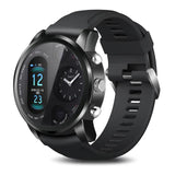 Dual Display Waterproof SmartWatch for Android and iOS Smartwatch EvoFine Black 