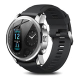 Dual Display Waterproof SmartWatch for Android and iOS Smartwatch EvoFine Silver 