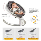 EvoFine Baby Swing for Infants, Electric Baby Bouncers with Bluetooth and Five Gear baby swing EvoFine 