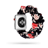 EvoFine Watch Band Compatible for Apple Watch Band Smartwatch EvoFine United States Black Floral 42mm or 44mm