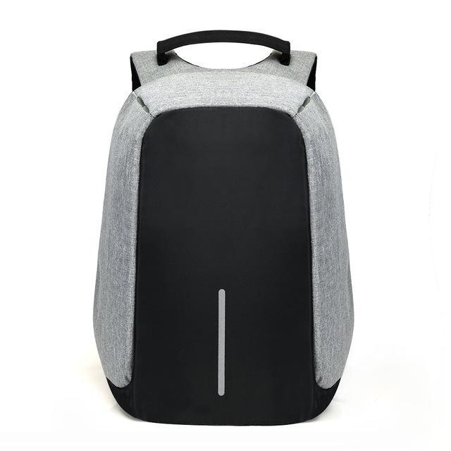 Exclusive Anti Theft Backpack -USB Charging Travel Friendly Evofine Gray 