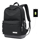 Exclusive Casual Backpack - USB Charging Waterproof Evofine Black 
