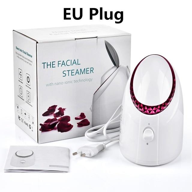 Face Steamer for Facial Deep Cleaning, Nano Ionic Warm Mist Home Facial Spa facial steamer EvoFine EU Plug 